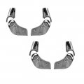 1980 Oldsmobile Cutlass/442/F85 NEW SEAT HINGE COVER SETS WITH RECLINING BUCKET SEATS CHROME SET OF 8 | IN2166T