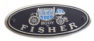 1963 Cadillac Cars DOOR SILL PLATE OVAL METAL STICKER