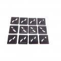 1975 Cadillac Cars HOOD PAD CLIP (SQUARE STEEL) - SET OF 12 | EN4831Z