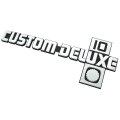 1983 GM Truck SQUARE BODY CHEVROLET TRUCK FENDER EMBLEM ''CUSTOM DELUXE 10'' GM # 14051845 | 14051845