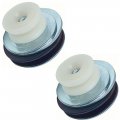 1971 Pontiac Grand Prix 69-UP REAR LOWER QUARTER GLASS WINDOW ROLLERS ASSEMBLY WITH WASHERS AND NUT (PAIR) (GRAND PRIX ONLY) | GL1002Z
