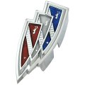 1970 Buick Skylark/GS/Regal/GN CENTER GRILL EMBLEM CHROME WITH TRISHIELD PLASTIC INSERT GM 1394601 | 1394601