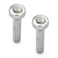 1969 Cadillac Cars DOOR LOCK KNOB DIE-CAST CHROME PLATED OEM FACTORY (GM # 8740200) PAIR | 8740200