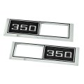 1968 Chevrolet El Camino FRONT MARKER LIGHT CHROME BEZELS (ENGINE SIZE 350) PAIR | XL4999C