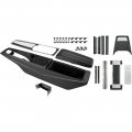 1968 Chevrolet El Camino NEW (POWERGLIDE) COMPLETE CENTER CONSOLE KIT (POWERGLIDE WITHOUT SHIFTER) THIS KIT INCLUDES: CENTER CONTROL BASE WITH TRIM, CHROMED AND BRUSHED ALUMINUM FINISHED TOP PLATE, CONSOLE DOOR AND HINGE, COMPLETE AUTOMATIC PLATE DIAL ASSEMBLY, DIAL SEALING STRIPS AND RETAINER, CONSOLE SCREW KIT, BACK LIGHT LENS, POWERGLIDE INDICATOR LENS, CONSOLE MOUNTING BRACKET, WIRING HARNESS CLIPS. | CP1021V