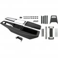 1969 Chevrolet El Camino NEW (POWERGLIDE) COMPLETE CENTER CONSOLE KIT (POWERGLIDE WITHOUT SHIFTER) THIS KIT INCLUDES: CENTER CONTROL BASE WITH TRIM, CHROMED AND BRUSHED ALUMINUM FINISHED TOP PLATE, CONSOLE DOOR AND HINGE, COMPLETE AUTOMATIC PLATE DIAL ASSEMBLY, DIAL SEALING STRIPS AND RETAINER, CONSOLE SCREW KIT, BACK LIGHT LENS, POWERGLIDE INDICATOR LENS, CONSOLE MOUNTING BRACKET, WIRING HARNESS CLIPS, CONSOLE DOOR LOCK STRIKER. | CP1022V
