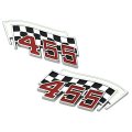 1975 Pontiac GTO/LeMans/Tempest PONTIAC 455 FLAGS FENDER EMBLEMS PAIR | EM1006Z