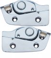 1966 Cadillac Cars SUNVISOR SUPPORT/TOP LATCH RECEPTACLE (CHROME - WILL WORK ON 1965 SECOND DESIGN ONLY) - PAIR | CV10805P