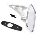 1976 Buick Skylark/GS/Regal/GN CHROME OUTSIDE MIRROR LEFT HAND SIDE WITH STUDS & GASKET GM 9614194 | 9614194