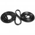 1974 Chevrolet Monza/Vega DOOR WEATHERSTRIP SEALS WITH CLIPS - LM13A (DOES NOT FIT MONZA) REPLACES OEM # 9883771/2. 147-1/2
