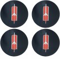 1969 Oldsmobile Cutlass/442/F85 SUPER STOCK I CENTER CAP INSERT (EMBLEM ONLY) - SET OF 4 | WT1002T