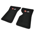 1981 Chevrolet Corvette EMBROIDERED FLOOR MATS WITH CROSS FLAGS 2 PCS SET | IN1012O