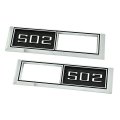 1968 Chevrolet El Camino FRONT MARKER LIGHT CHROME BEZELS (ENGINE SIZE 502) PAIR | XL5002C