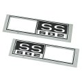 1968 Chevrolet El Camino FRONT MARKER LIGHT CHROME BEZELS (ENGINE SIZE SS 502) PAIR | XL5003C