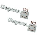 1979 GM Truck CHEVY CHEYENNE  TON CHEYENNE 10 FRONT FENDER EMBLEM SET GM # 14016636  PAIR | 14016636