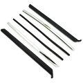1972 Pontiac Grand Prix 69-UP QUARTER WINDOW VERTICAL CHROME CHANNEL TRIP WEATHERSTRIP KIT | XP4863A