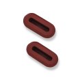 1969 Cadillac Cars REAR BRAKE BACKING PLATE ADJUSTER ACCESS HOLE COVER PLUG (ORANGE)  PAIR | BR4803Z