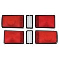 1971 Mopar Dodge/Chrysler/Plymouth TAIL LAMP LENS SET - 6 LENS SET WITH BACK UP LENSES (DODGE CHARGER, SUPER BEE) 3514316, 3514317, 3514318, 3514319, 3514320, 3514321 | XL3580J