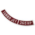 1966 Chevrolet El Camino TURBO-JET 360 HP AIR CLEANER DECAL (DC0113) 3981063 | DC1946V