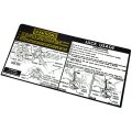 1973 Pontiac Grand Prix 69-UP JACK USAGE INSTRUCTION REGULAR SPACE DECAL (VENTURA) DT0143 - EA | DC0143X