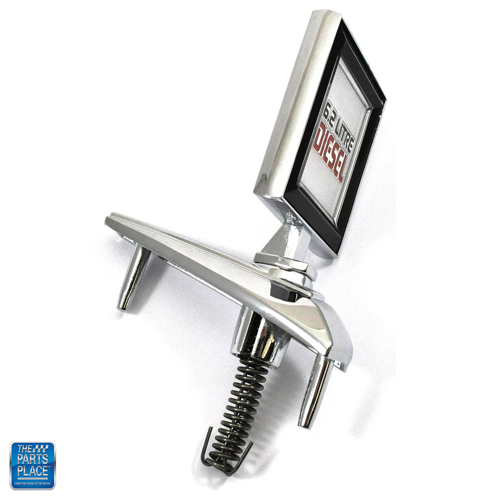 New Hood Ornament 6.2 Diesel Litre Emblem Casting 14037946 / 14032780 EA for 1981-1987 Chevy GM Pickup Truck, GMC Sierra Silverado