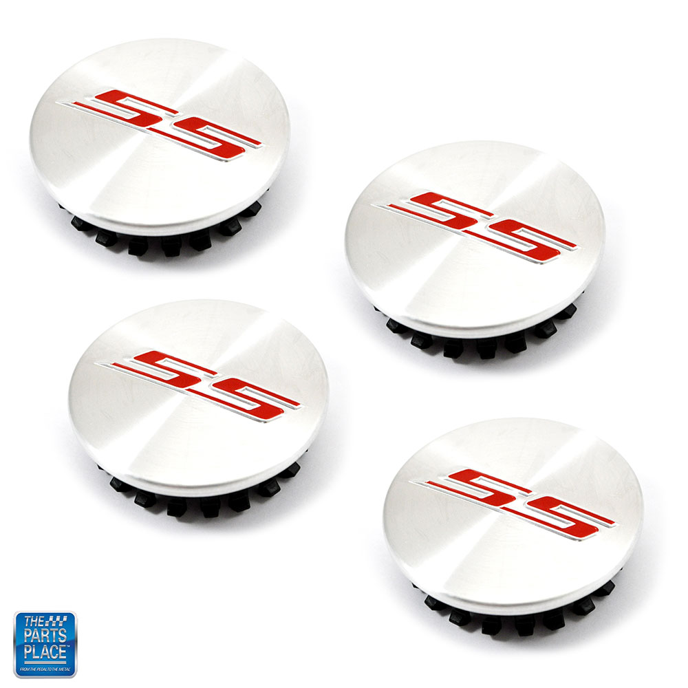 SS center wheel caps silver set of 4 GM # 19351757 / 9595010 for 2005-2017 Chevrolet.