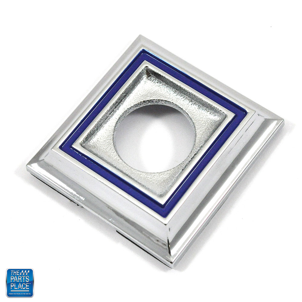 Trunk Lock Chrome Bezel Emblem GM # 2046200 Each for 1981-1987 Regal
