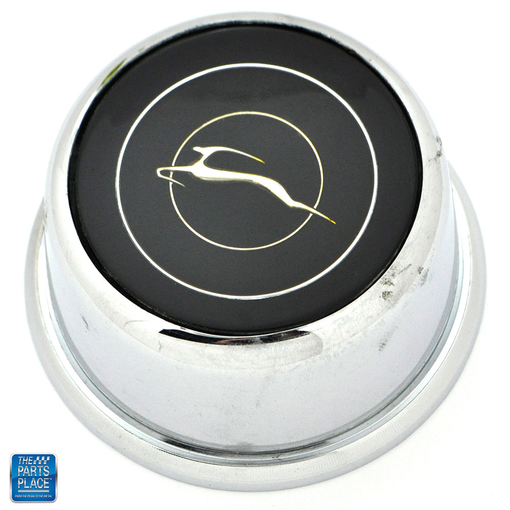 Steering wheel horn cap button for 1966 Impala. GM # 3874620