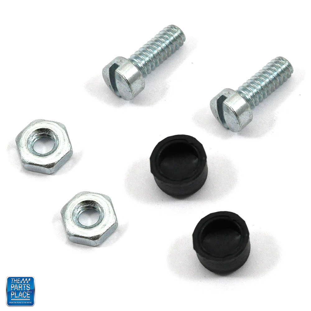 Cowl Induction Hood Door Stopper Set EA for 1970-1972 Chevelle, Malibu, El Camino