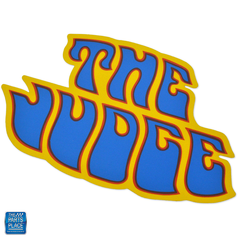 The Judge front fender decal blue for 1970-1971 GTO.