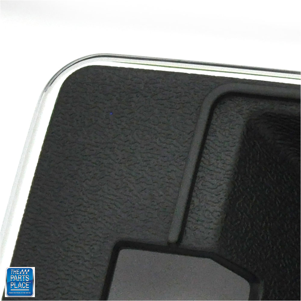 78-80 GM F Body Deluxe Door Handle Escutcheon Dark Blue PR Thin Chrome Edge
