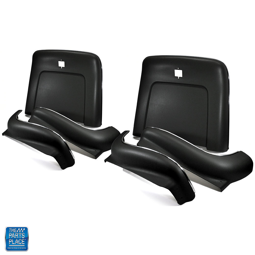 1968-72 GM Cars Bucket Seat Chrome Kit Molded
