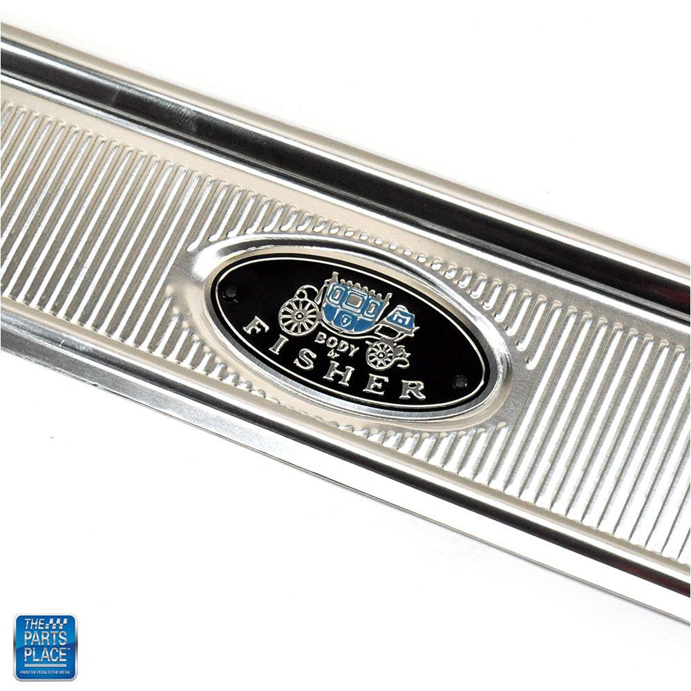 19641967 A Body Riveted Door Sill Plates Concours Show Quality Pair eBay