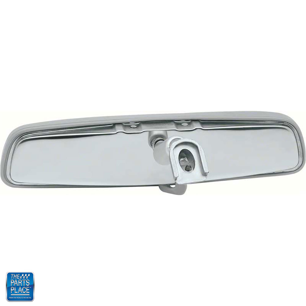 Interior Rearview Mirror 10 Stainless Back With Gray Trim Stamped Guide Day/Night EA for GM cars