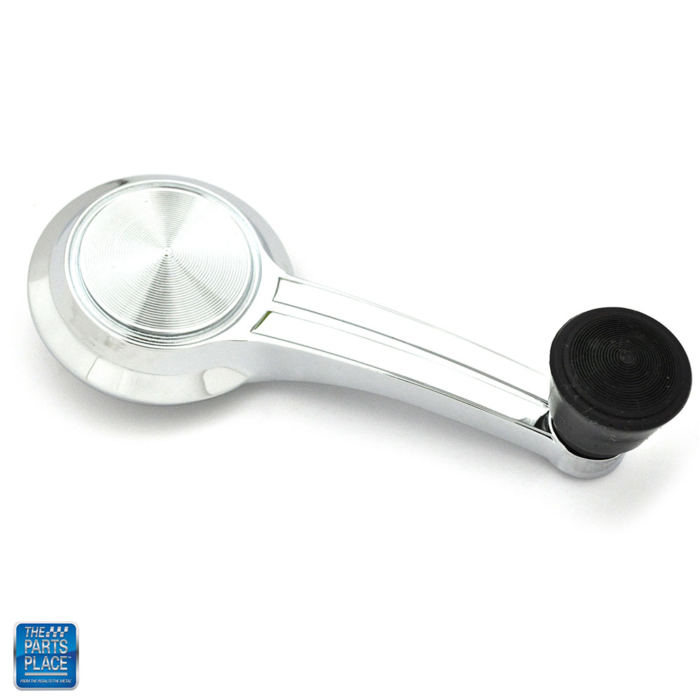 19651966 GM Cars Chrome Manual Window Crank Handle Single Arm Black