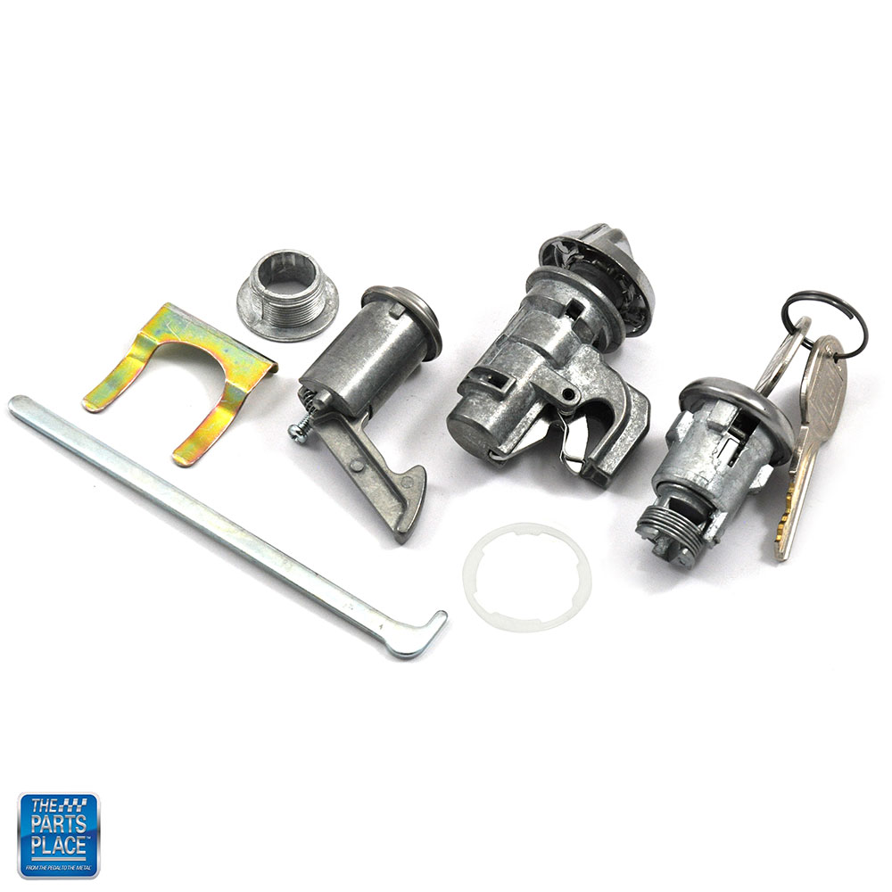 19701972 Chevelle Glovebox Trunk & Console Lock Kit Later Key 306 eBay