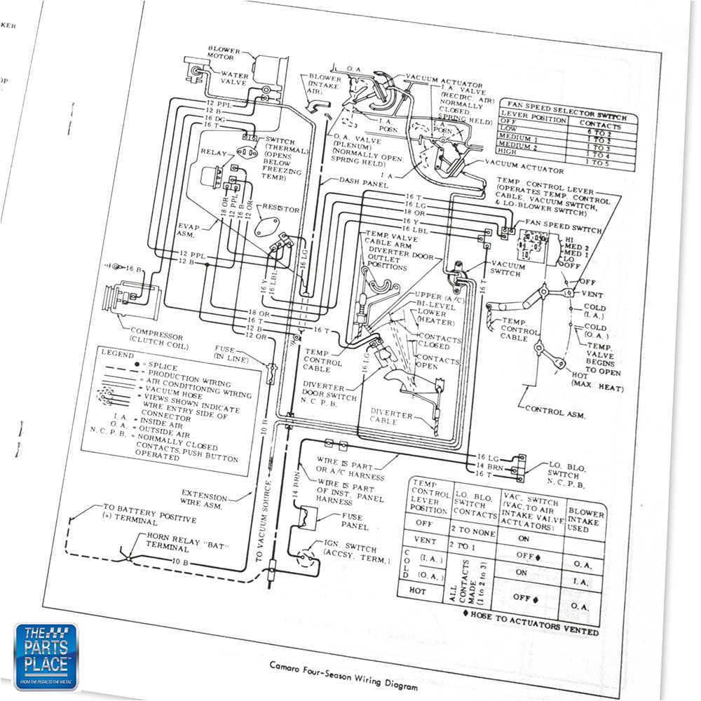 1969 Camaro Wiring Diagram Manual Each | eBay