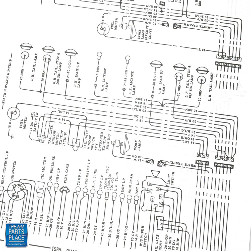 1965 Chevelle Wiring Diagram Manual Brochure Each | eBay