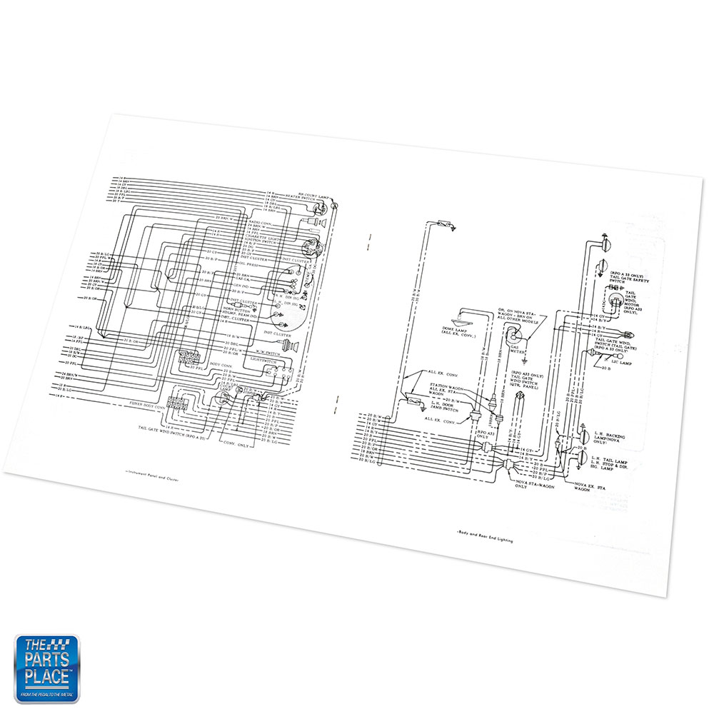 1964 Chevy II Wiring Diagram Manual Brochure Each eBay