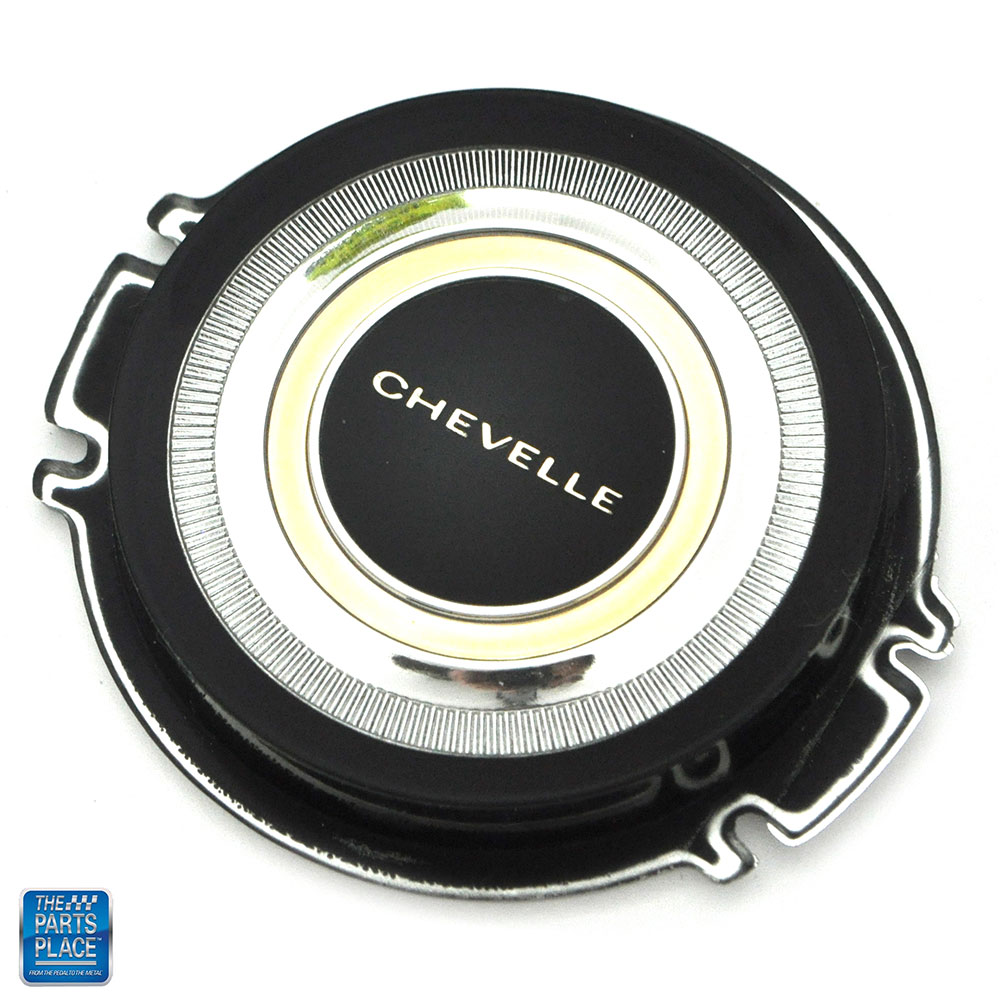 1966 Impala Chevelle El Camino Wood Wheel Horn Button Emblem Assembly