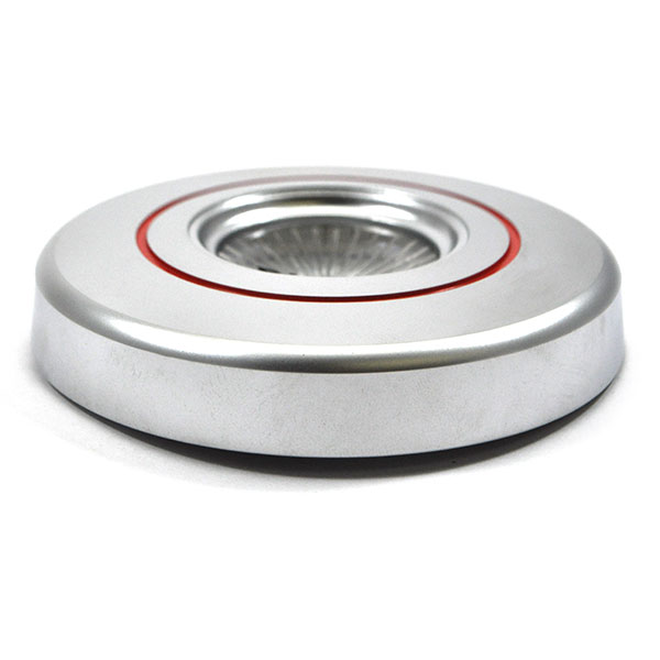 1968 Buick Skylark/GS/Regal/GN SPORT WOOD STEERING WHEEL HORN CAP BRUSHED CHROME WITH RED BAND GM 9748871 | 9748871