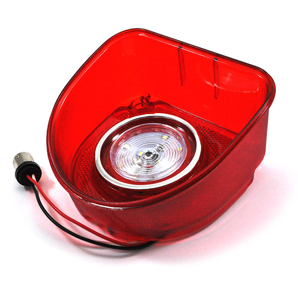 1968 Chevrolet Impala/Caprice/Bel Air LED BACK UP LAMP LENS ASSEMBLY 1 CHROME CIRCLE WITH NO TRIM (EXCEPT SS MODEL) â€“ EA | XL1029P