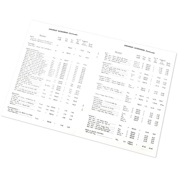 1963 Chevrolet Nova/Chevy II NEW VEHICLE CUSTOM FEATURES PRICE LIST - 20 PAGE BROCHURE | DC0514