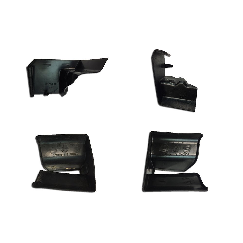1983 Chevrolet Chevelle/Malibu BUCKET, SPLIT BENCH, AND BENCH SEAT MANUAL SEAT TRACK PLASTIC COVERS. DRIVER & PASSENGER SIDE REAR INNER & OUTER - SET OF 4 | IN5072Z