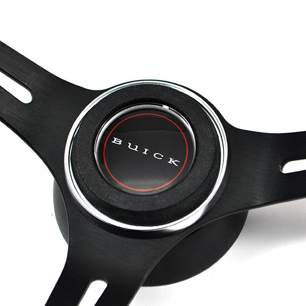 1968 Buick Skylark/GS/Regal/GN AFTERMARKET STEERING WHEEL KIT (WOOD WHEEL WITH BLACK ANODIZED SPOKES, 14'' OUTSIDE DIAMETER) | ST6474S