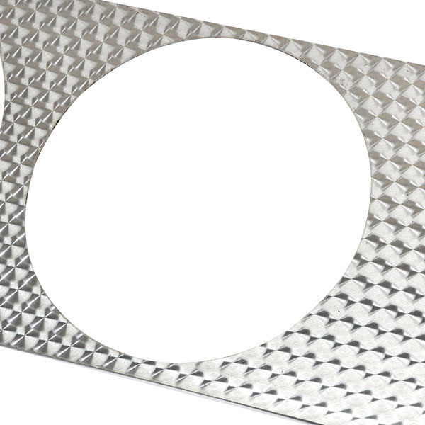 1965 Pontiac GTO/LeMans/Tempest DASH INSERT ORIGINAL STYLE SWIRLED ALUMINUM WITH METAL BACKING WITHOUT AIR - 2PC | IN6000G
