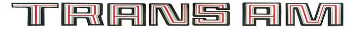 1978 Pontiac Firebird/TransAm BLACK/CHARCOAL/RED TRANS AM DECAL KIT | DC7800F