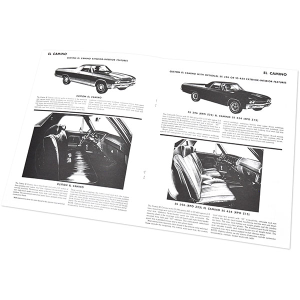 1970 Chevrolet El Camino FACTS & FEATURE MANUAL | MP0247