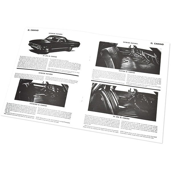 1968 Chevrolet El Camino FACTS & FEATURE MANUAL | MP0245