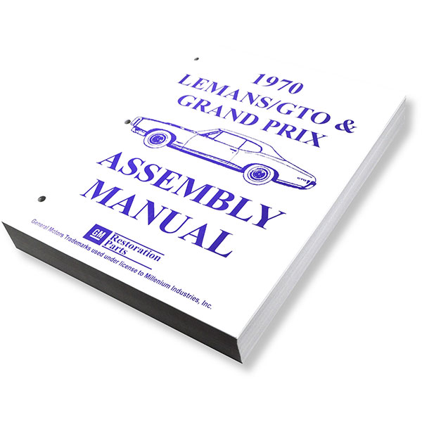 1970 Pontiac Grand Prix 69-UP FACTORY ASSEMBLY MANUAL | BK1069G